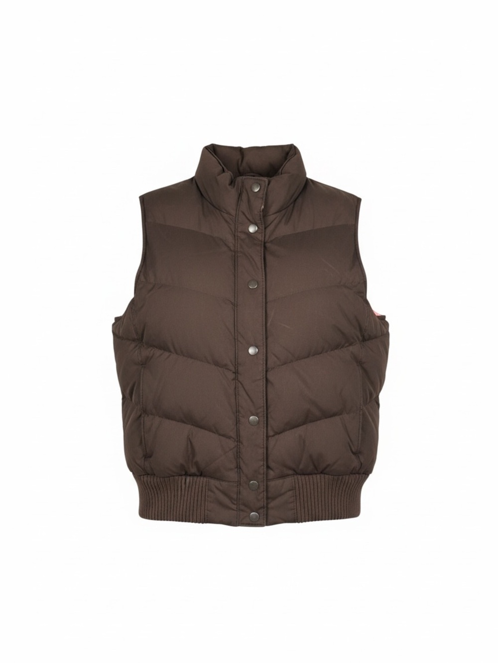 Gap Brown Quilted Puffer Vest - Sleeveless Packable Jacket